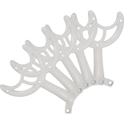 Pales De Ventilateur De Plafond Bras De Remplacement, 5 Pcs 52" Kit De Montage De Pieces De Remplacement Pour Pales De Ventilateur Pour Remplacer Les Pales Usees, Blanc (1/5)