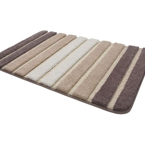 Tapis de Bain Antiderapant,Extra Doux Tapis Salle Bain,Lavable en Machine,Absorbant l'eau,40 x 60 cm,Beige-Fei Yu (1/5)