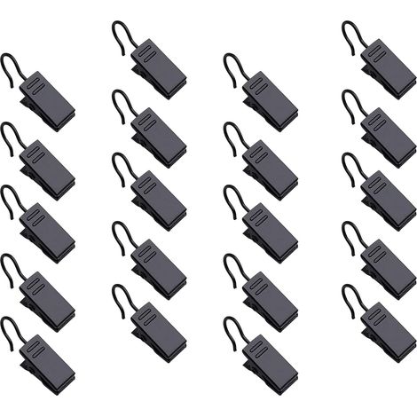 50 kleine Duschvorhangclips aus Metall mit Haken für Badezimmer, Fotos, Bastelarbeiten und Outdoor-Aktivitäten