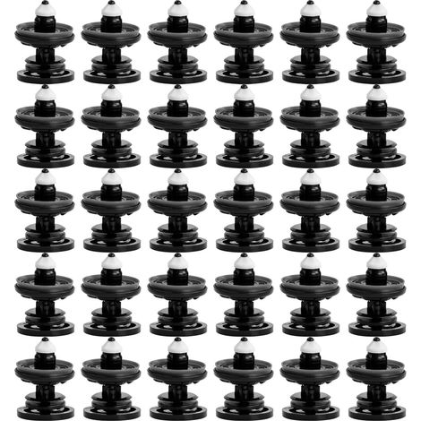 30 clips de fixation voiture clip de panneau de porte de voiture 7L6868243 de fixation de voiture en plastique clips de garniture de porte universels pour T5, A1 A4 A5 A6, Golf 5 6 7 (1/5)