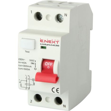 E.NEXT p003014 PRO 2P 40A 300mA 6kA RCD TYP AC