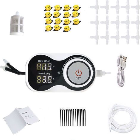 Dispositif d'arrosage automatique, minuterie, pompe à eau goutte à goutte intelligente, système numérique pour jardin autonome