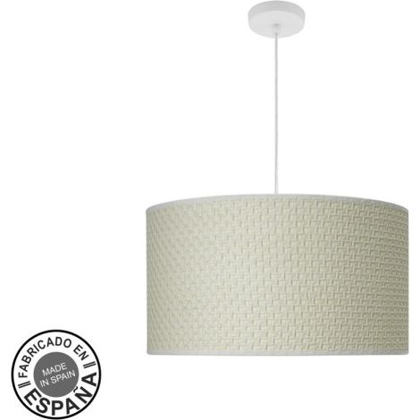 Fashion Pendelleuchte 3xe27 Weiß/weißes Schilfrohr Regx50x50cm C/Diffusor