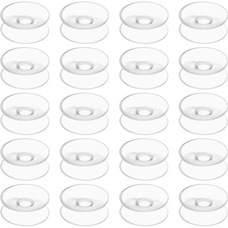 Ventouses double face en plastique LIOOBO 30 mm, lot de 20, pour (1/5)