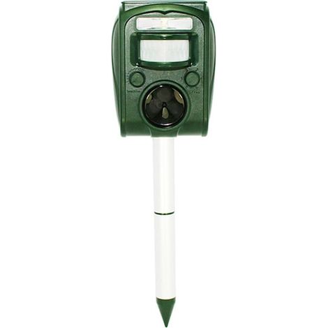 Alarme solaire ultrasonique pour animaux sauvages, portée 6 à 8 m, boîtier étanche, répulsif extérieur pour jardin, potager, terrasse et espaces verts (1/2)