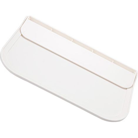 Étagère flottante de salle de bain, pliable, peu encombrante, murale, pour vêtements, articles de toilette, serviettes, petite taille, blanche (1/5)