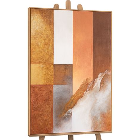 Gemälde Harmonie der Formen Rahmen Eichefarben 120x80 cm (1/5)