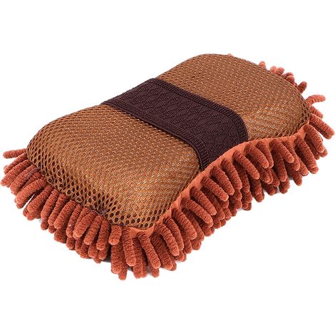 Gant de lavage auto en microfibre chenille ultra fine, brosse de nettoyage pour voiture (1/5)