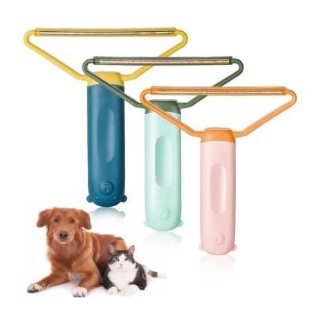 Lot de 3 brosses d'épilation pour animaux de compagnie, chat, chien, portable, réutilisable, autonettoyant, brosse pour épilation, (1/4)