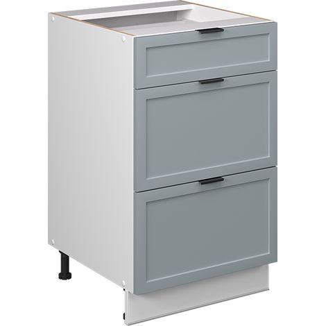 Meuble cuisine Fame-Line, Bleu clair-gris, 50 cm sans plan de travail, Vicco (1/5)