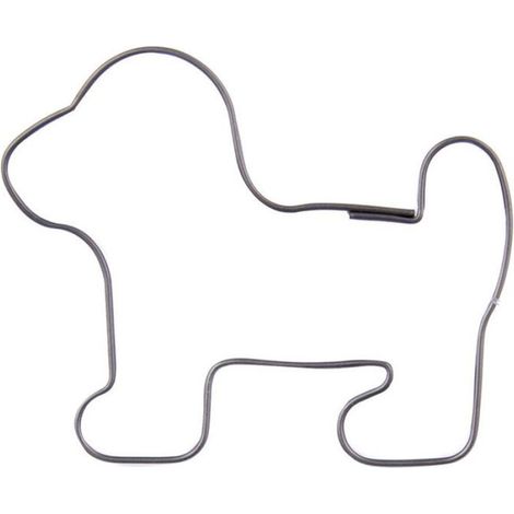 Emporte-pièce Chien - Acier Inoxydable - 5,5 x 4,5 x 1,5 cm - Pour Pâtisserie et Décoration Alimentaire - 1 Pièce (1/4)