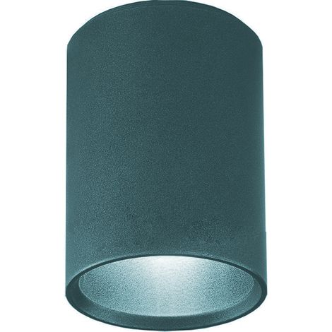 LUMICOM  ROND Plafoniera, 1x GU10, max 33W, metallo, blu mediterraneo, D.6cm x H10cm