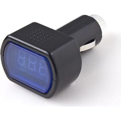 Affichage numérique 12v Led Voiture Véhicule Cigarette Socket Voltmètre Tension Batterie Testeur De Puissance Électrique Jauge Indicateur Van Camion Moto (1pcs) (1/4)