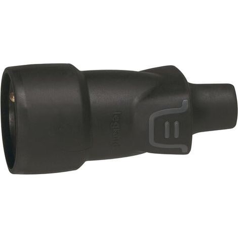 Legrand – Prolongateur borne à vis 2P+T 16A IK08 IP44 sortie droite – Caoutchouc thermoplastique pour chantiers humides – Vrac