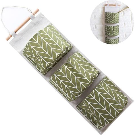 Sac de Rangement Suspendu 3 Poches Imperméable - Organisateur Placard pour Chambre, Salle de Bain, Cuisine (1/5)