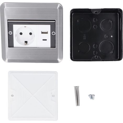 Prise de courant encastrée au sol, prise 16A, Port USB de Type C, pour centre commercial, bureau, magasin (1/5)