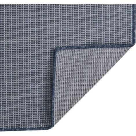 Tapis à tissage plat d'extérieur 200x280 cm Bleu CFW58509 (1/5)