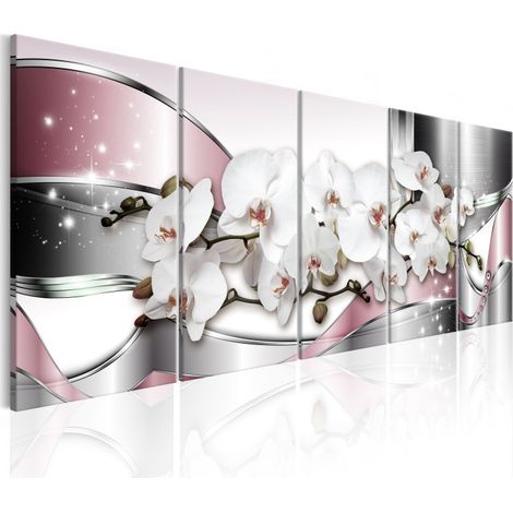 Tableau Imprimé "Shiny Orchids" 80 x 200 cm (1/2)