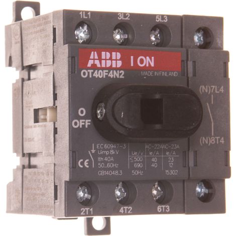 4P 40A Lasttrennschalter ohne Antrieb OT40F4N2 1SCA104932R1001