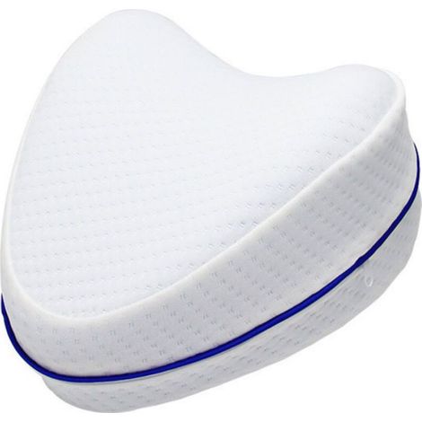 Coussin Genoux Forme Coeur - Mousse Viscoélastique - Pour Soulagement Douleurs Dos et Articulations - 25x25x15 6 cm - 1 Piece (1/2)