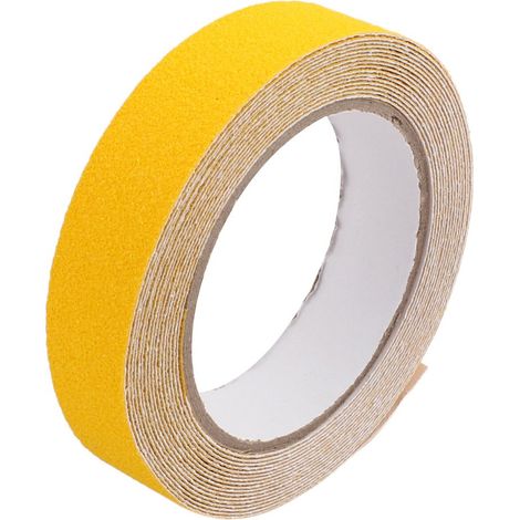 Gelbes Anti-sli-p Grip Tape Sécurité Haute Traction Intérieur Extérieur 25mmx5m (1/3)