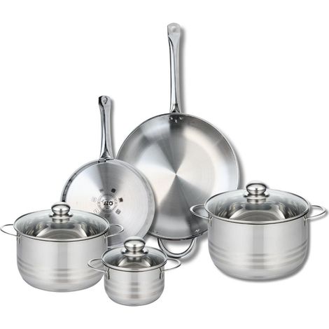 Ensemble de 2 Poêles de cuisson 24 et 32 cm et 3 faitouts 14, 20 et 24 cm Elo Profi Brillant (1/5)