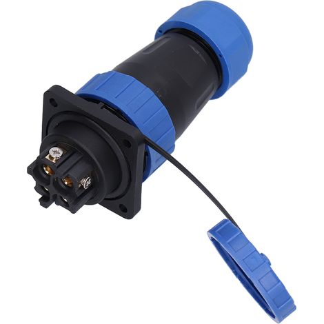 Connecteur Étanche Carré 4 Trous IP68 Prise Aviation 250V 45A pour Câble LP284 Broche