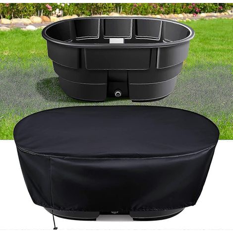 Housse étanche pour réservoir d'abreuvement, housse ovale étanche pour réservoir d'abreuvement de 150 gallons, résistante à la chaleur et à la poussière. (1/5)