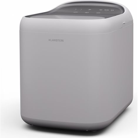 Klarstein Máquina de hielo SparkIce 2 modos 1,5 litros de agua fría limpieza automática 15kg/24h (1/5)