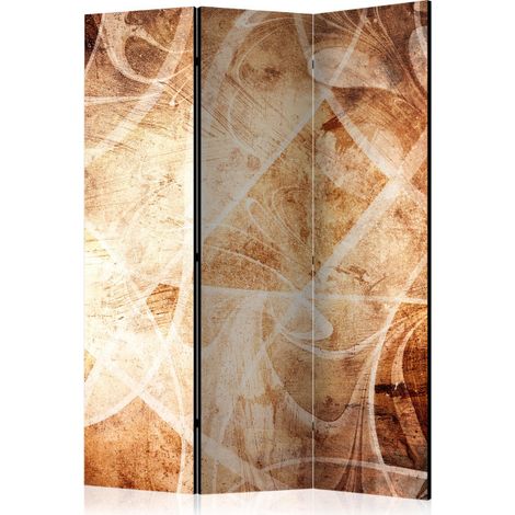 Paravent 3 Volets "Brown Texture" 135x172cm (1/2)