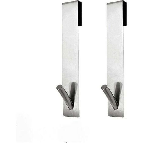 Gancho de pared para ducha de 2 piezas para vidrio, gancho de ducha de acero inoxidable, soporte para toallas de baño sin taladrar, ganchos para puerta de ducha, para colgar juegos de ducha y toallas 