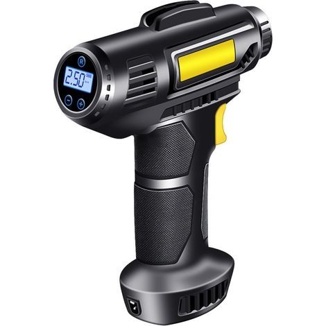 Pompe à Air Électrique Rechargeable pour Pneus de Voiture, Compresseur Portable Numérique, Équipement et Accessoire de Gonflage, Puissance 120W (1/5)