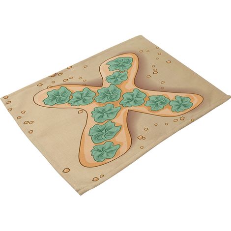 Tapis De Table En Coton Et Lin - Isolation Thermique Et Résistance À L'usure - Pour Salle À Manger Et Cuisine - Lot De 2 (1/2)