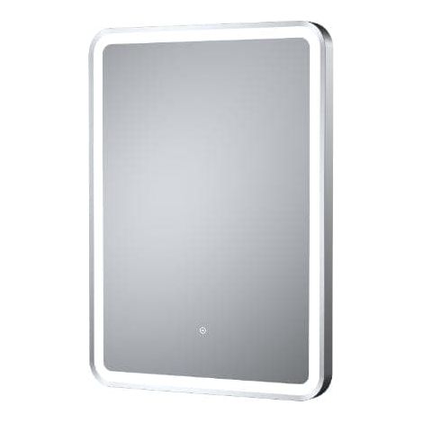 Hudson Reed Hydrus Chrome Framed LED Touch Sensor Bathroom Mirror 700mm H x 500mm W (1/5)