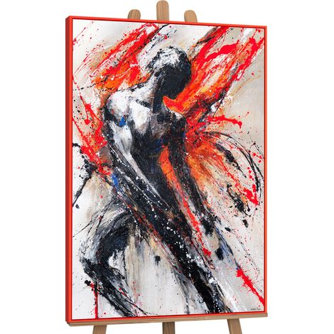 Gemälde Innere Kraft Rahmen Rot 120x80 cm (1/5)