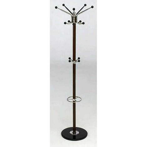 Perchero de pie acabado nogal, 177 cm(alto)30 cm(ancho) (1/3)