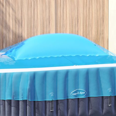 vidaXL Cuscino invernale per piscina Blu 380 x 180 x 140 cm PVC