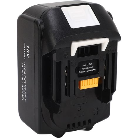 Batterie lithium-ion 18 V de type C avec indicateur de charge LED pour BL1830, BL1840, BL1850 et BL1860 (4,0 Ah). (1/5)