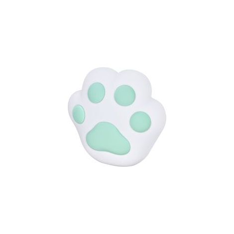 Veilleuse LED magnétique murale patte de chat, rechargeable USB, luminosité réglable, en silicone, vert –