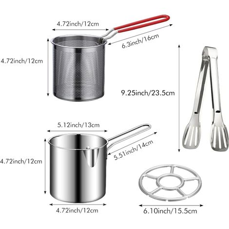 Friteuse acier inoxydable 1.7 L Friteuse marque 1 usage quotidien (1/4)
