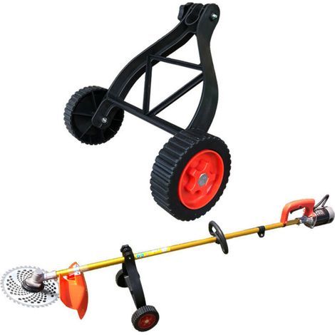 Roues de Support pour Coupe-Bordures, Roues de Support Ajustables,Accessoire pour débroussailleuse (Black), (1/5)