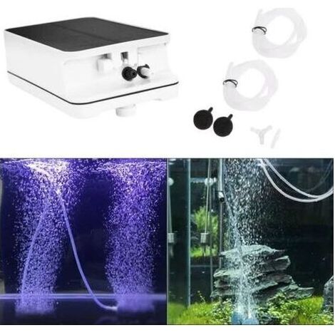Solarbetriebene Luftpumpe für Freibäder – Sauerstoffanreicherer – 13 x 8 x 4,2 cm – Weiß (1/5)