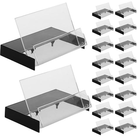 Pack of 20 Empty Cassette Cases - Transparent Audio Cassette Replacement Cases Made of Plastic - Sturdy Dust Protection & Storage for MC Tapes and Mixtapes (1/5)