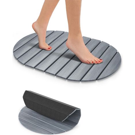 Tapis Séchant en Diatomite Pliable 60x39 cm - Absorbant Rapide, Antidérapant pour Cuisine & Salle de Bain Ovale 6039cm'Ovale 6039cm'-'Ovale 6039cm (1/5)