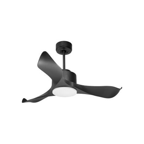 Modulo de KlassFan - Super déstratificateur d'air, noir avec Lumière idéal pour 20 à 30 m² KLDC1P1BkL1Bk