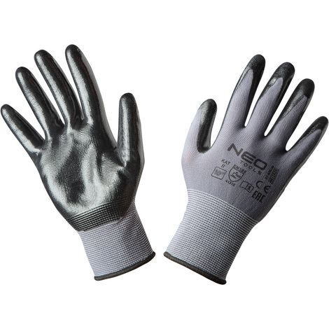 Gants de travail en nylon enduit de nitrile, 4131X, taille 10 (1/5)