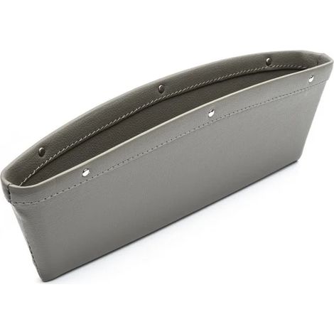 (Gris) Poche de rangement pour console de siège auto, boîte de rangement pour couture de siège auto, attache de siège pour Mitsubishi, Audi, Subaru, Renault, Ford, Nissan, Honda (1/5)