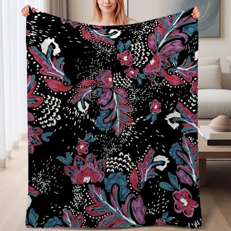 Couverture de lit en polaire, couverture légère et cosy en microfibre pour le printemps, décoration intérieure, cadeau parfait pour femmes hommes, 6080 pouces (1/4)