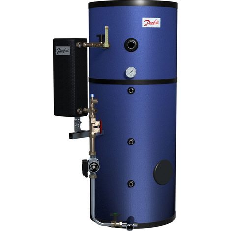Danfoss Speicherladesystem ThermoDual-S 200-80, 200L, 80kW, Edelstahl, Kupfer HEX (1/2)