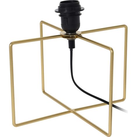 Tischleuchte, quadratisch LOFT, Farbe gold, 25 cm - Home Styling Collection